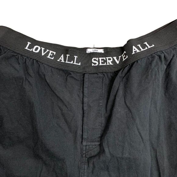 Vintage 90s Hard Rock Cafe Boxer Brief Underwear L Black Elastic Waist - Picture 3 of 6